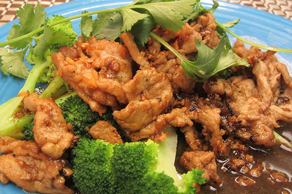 Garlic Lover Pork at House of Noodle in Albany, Oregon